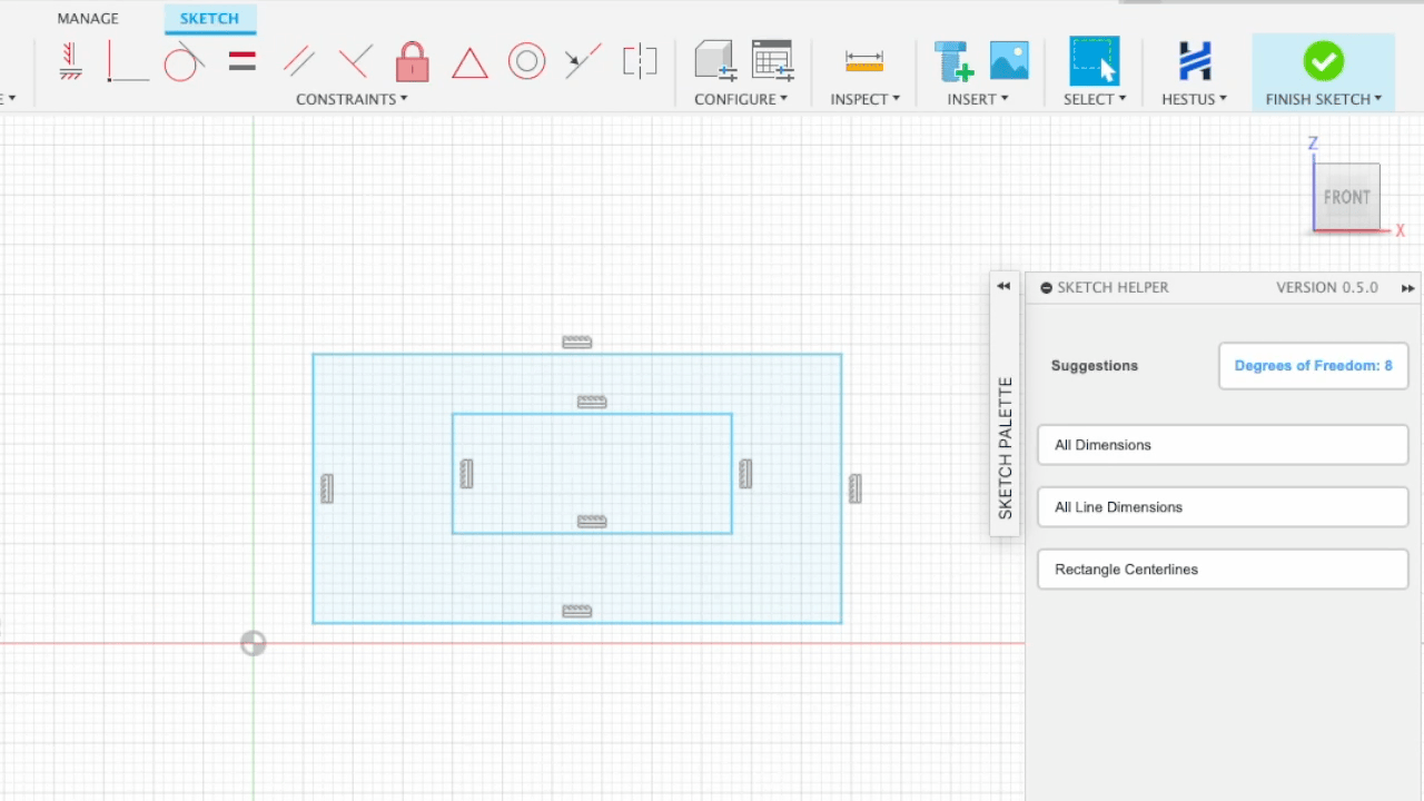Centerline Recommendations in Sketch Helper