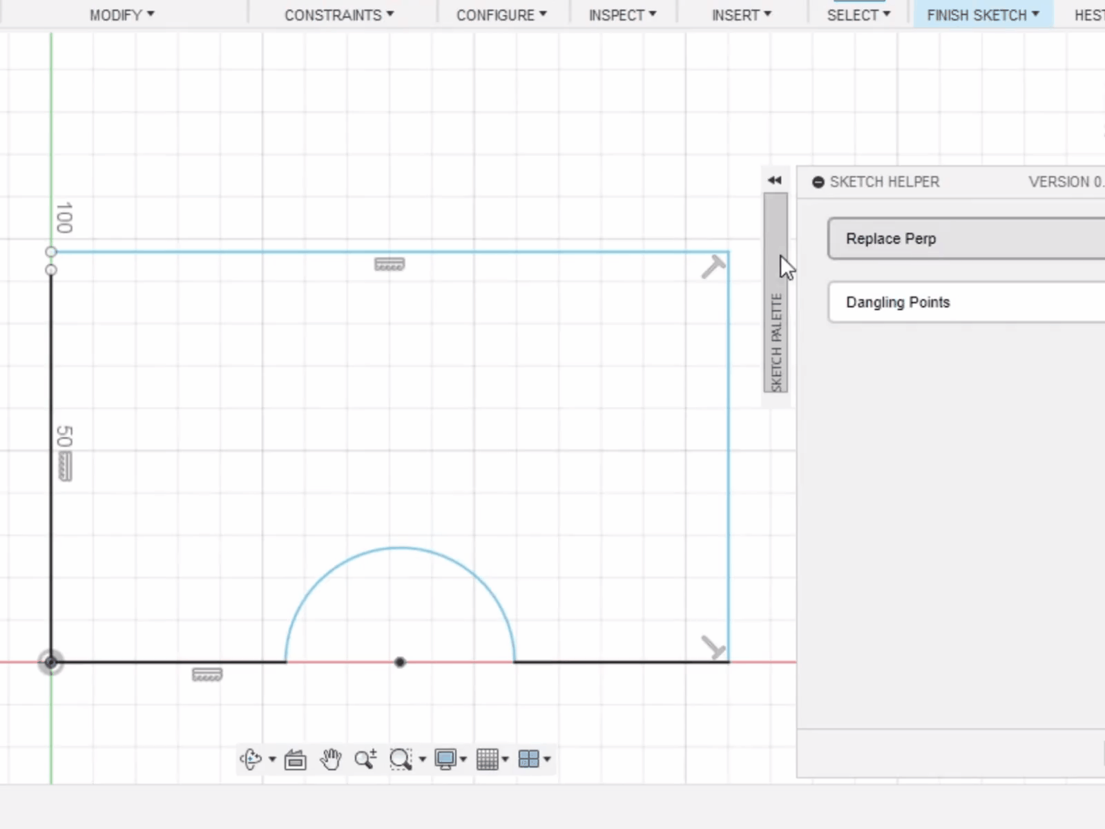 Constraint Conversion in Sketch Helper