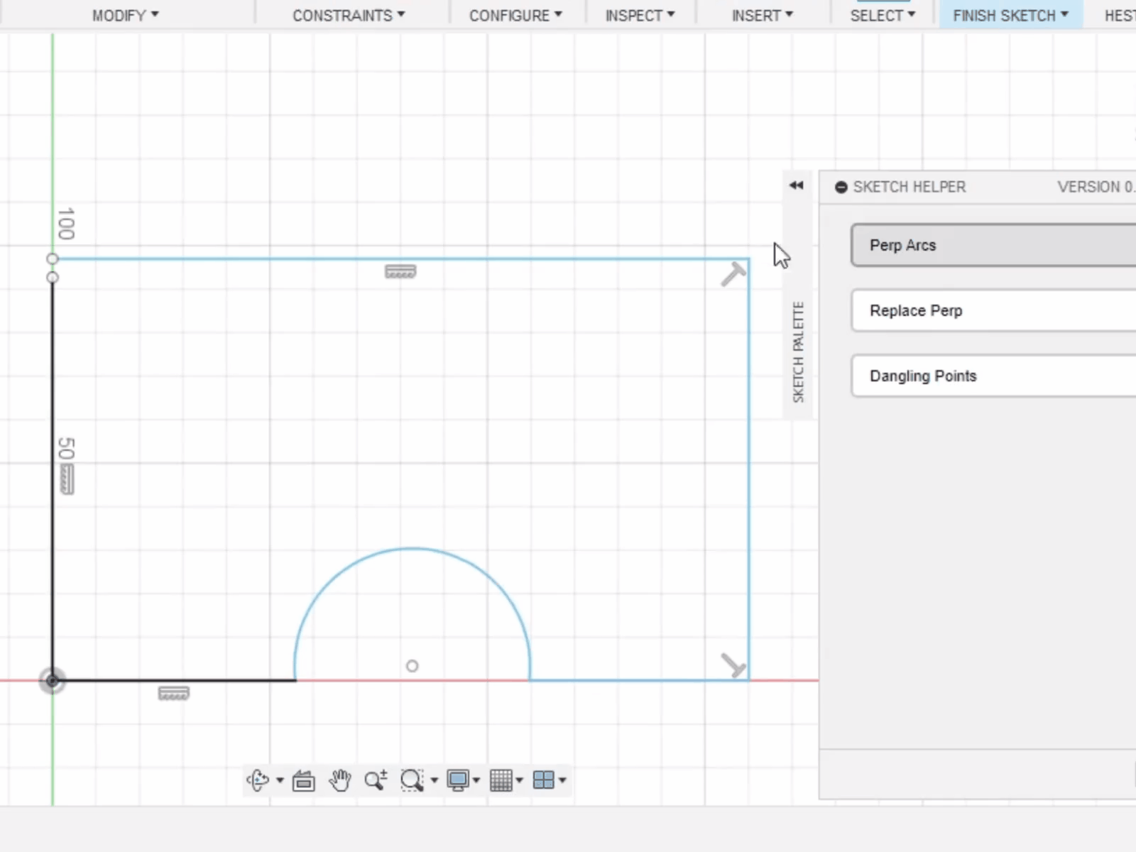Simplified Arc Creation in Sketch Helper