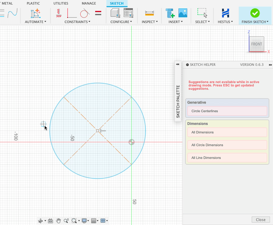 Quad Mirror in Sketch Helper